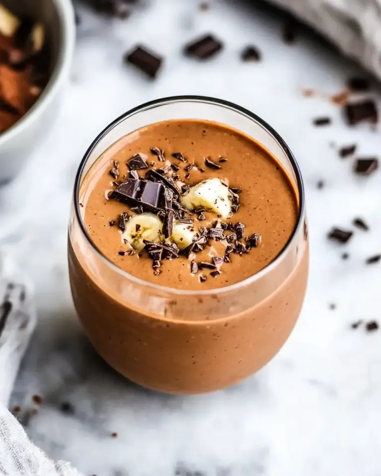 Delicious Chocolate Banana Smoothie With Cayenne photo