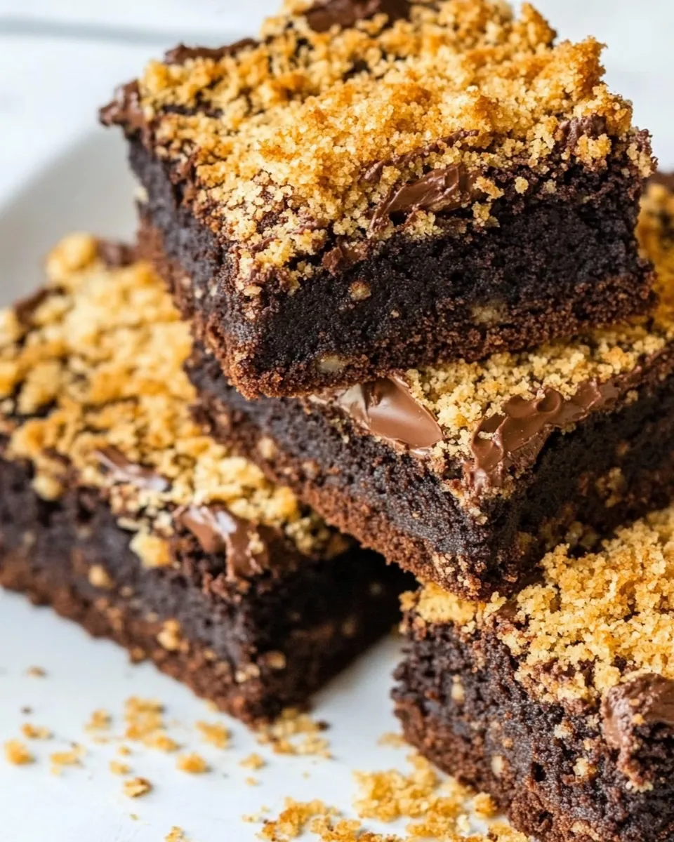 Easy Chocolate Brownies with Salted Panko recipe photo