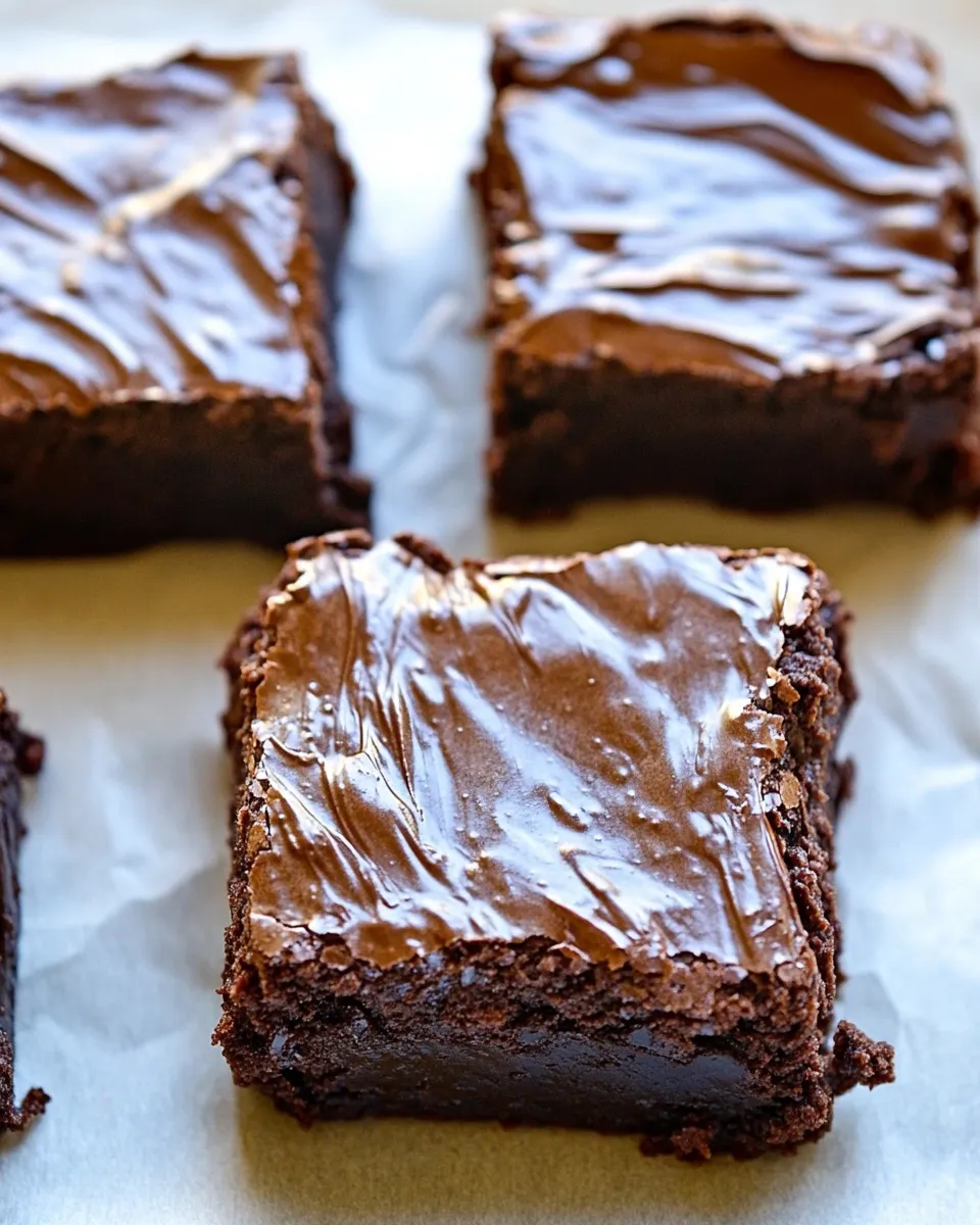 Homemade Chocolate Chickpea Brownies photo