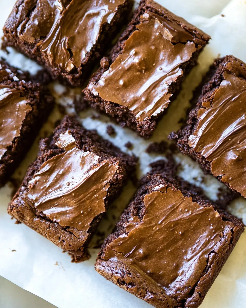 Delicious Chocolate Chickpea Brownies shot