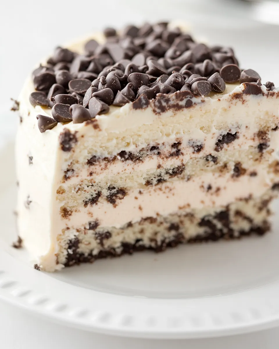 Classic Chocolate Chip Cheesecake Cake image