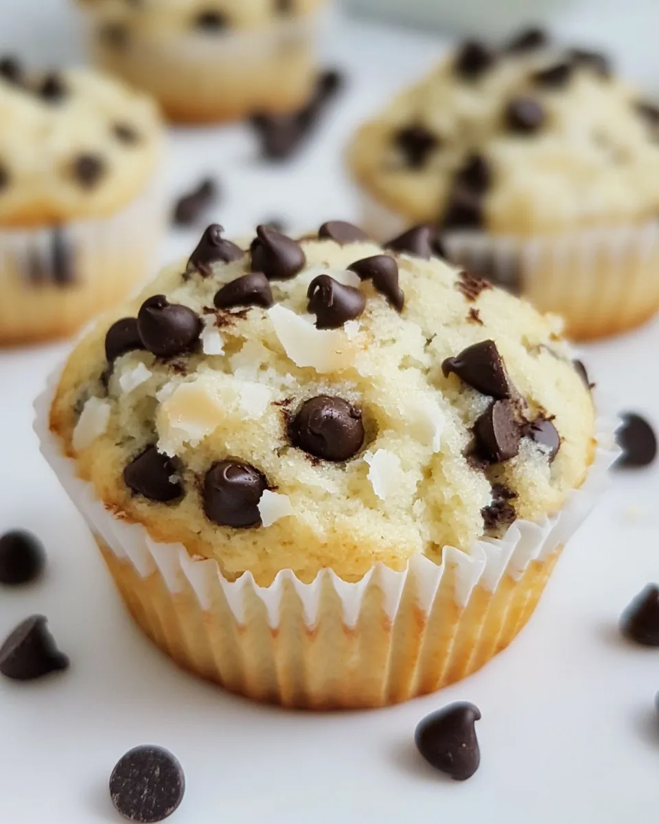 Delicious Chocolate Chip Coconut Muffins image