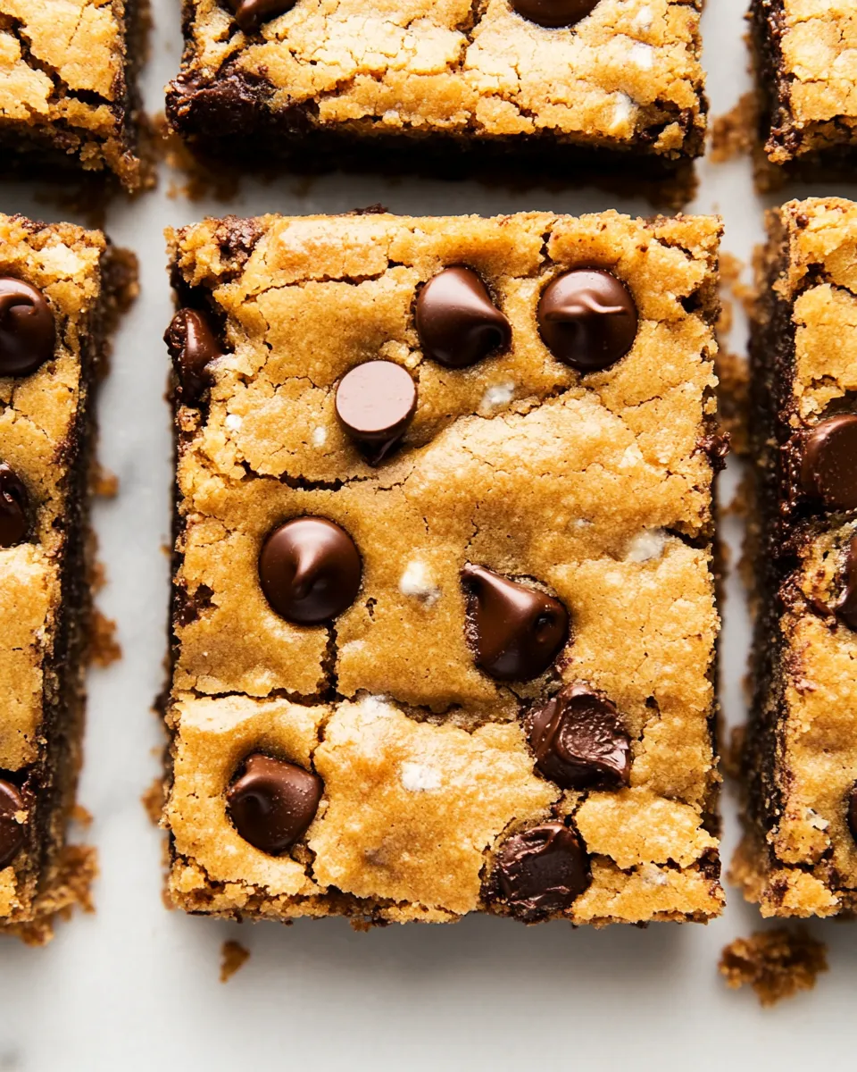 Delicious Chocolate Chip Cookie Bars Recipe shot