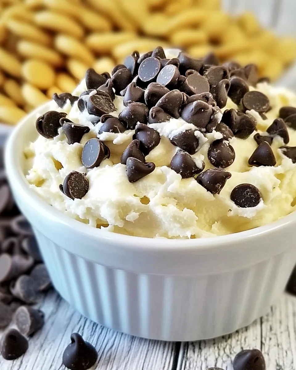 Delicious Chocolate Chip Cookie Dough Dip shot