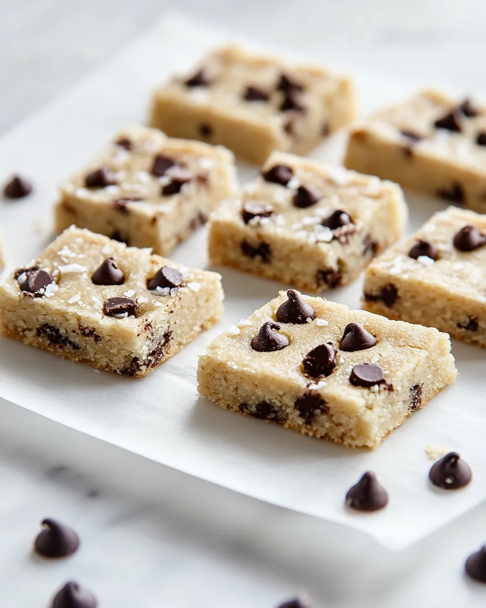 Classic Chocolate Chip Shortbread Cookie Bars image