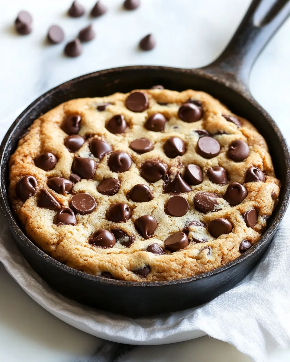 Classic Chocolate Chip Skillet Cookie image