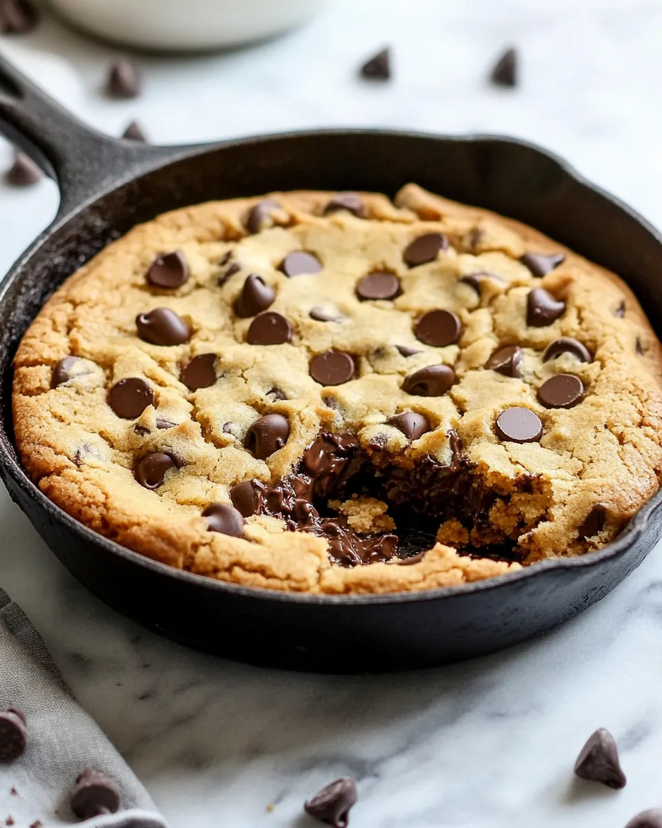 Easy Chocolate Chip Skillet Cookie picture