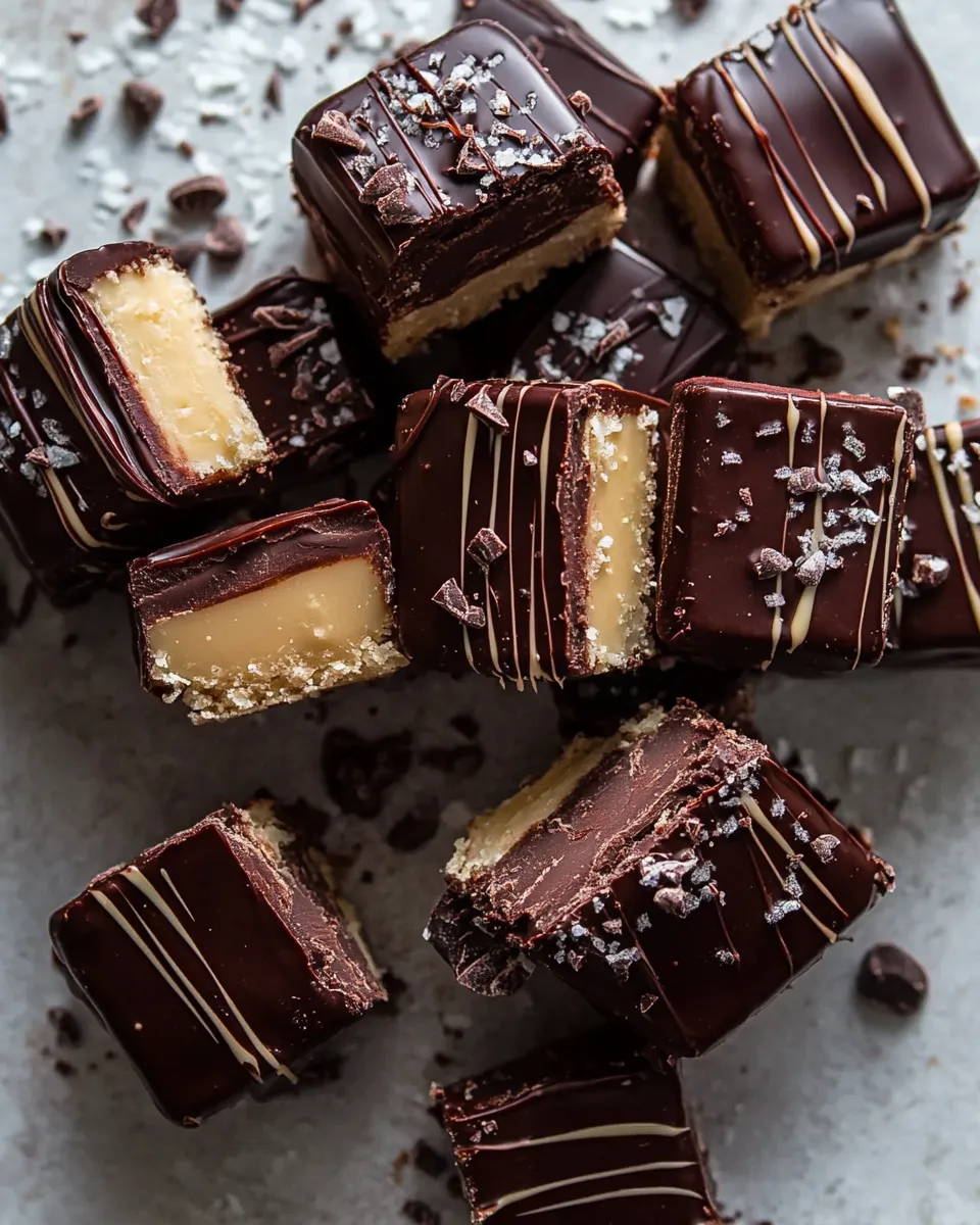 Easy Chocolate Covered Brown Butter Millionaires Bars. photo