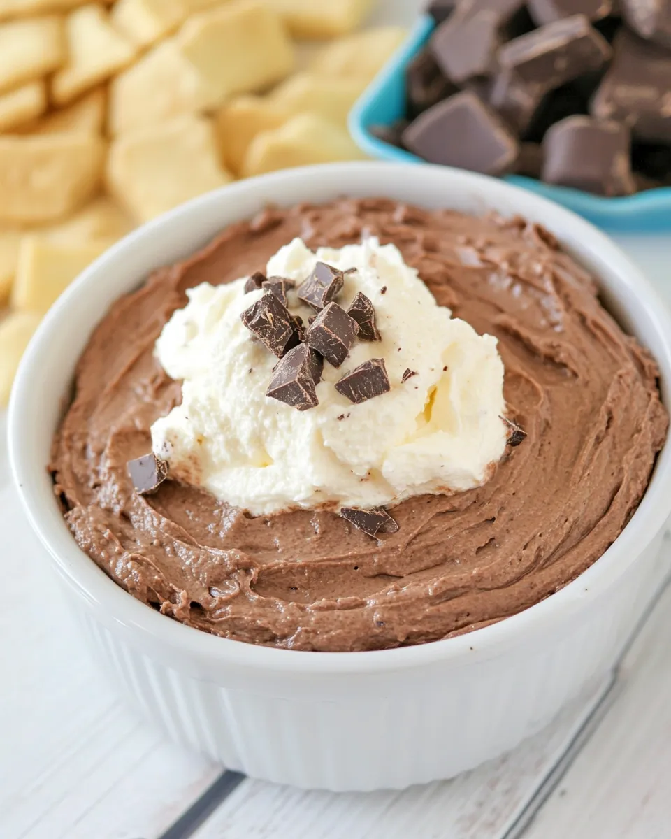 Easy Chocolate Cream Pie Dip recipe image