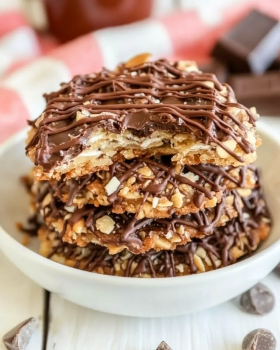 Easy Chocolate Florentine Cookies photo