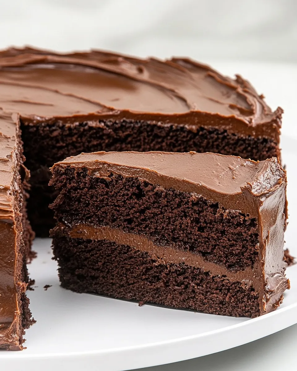 Delicious Chocolate Fudge Cake shot