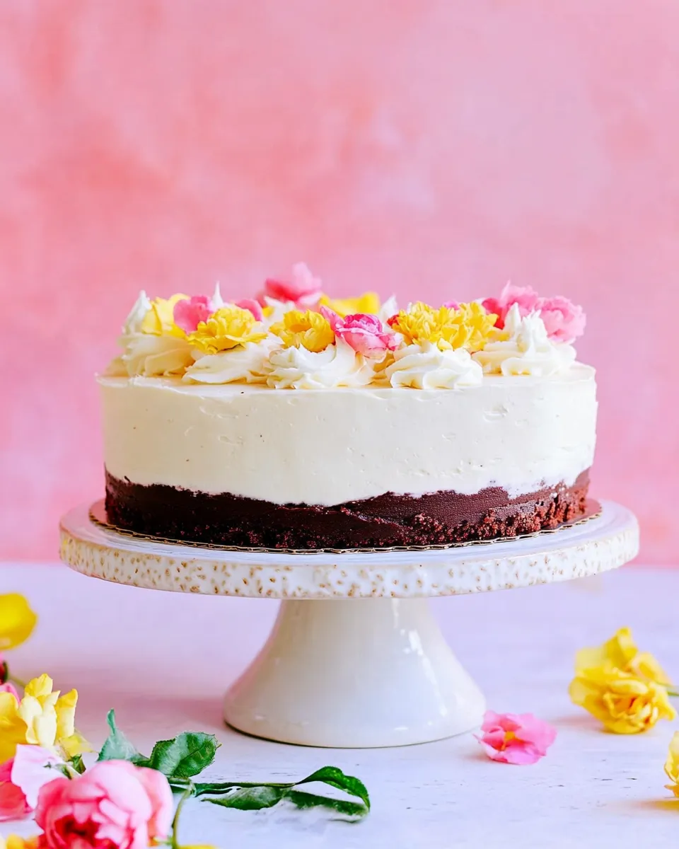 Best Chocolate Layered Zebra Mousse Cake. dish image