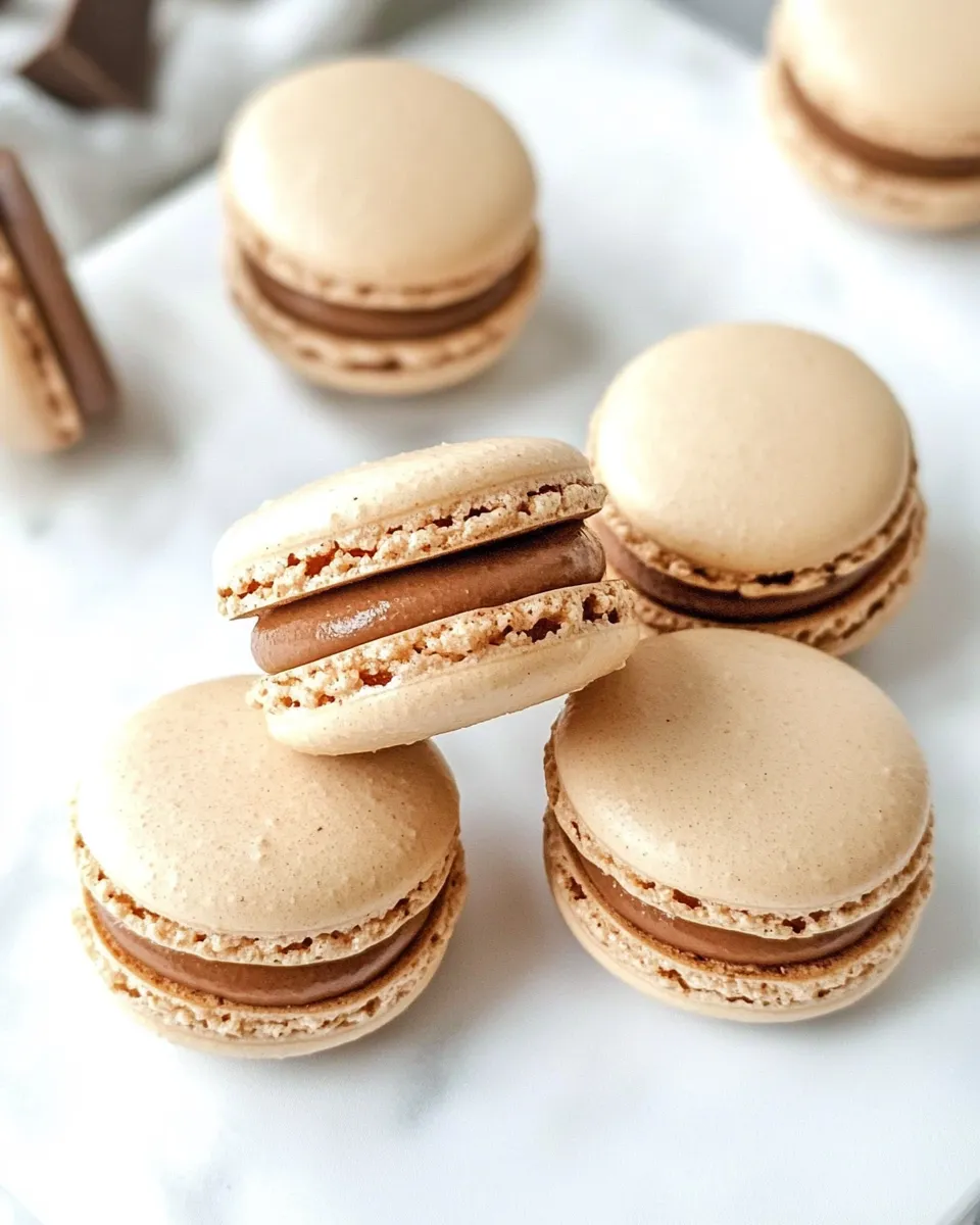 Classic Chocolate Macarons image