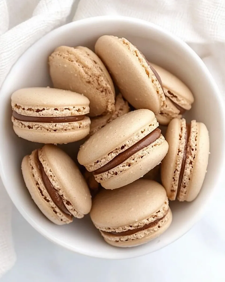 Delicious Chocolate Macarons shot