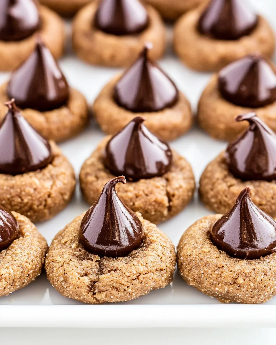 Homemade Chocolate Peanut Butter Blossoms image