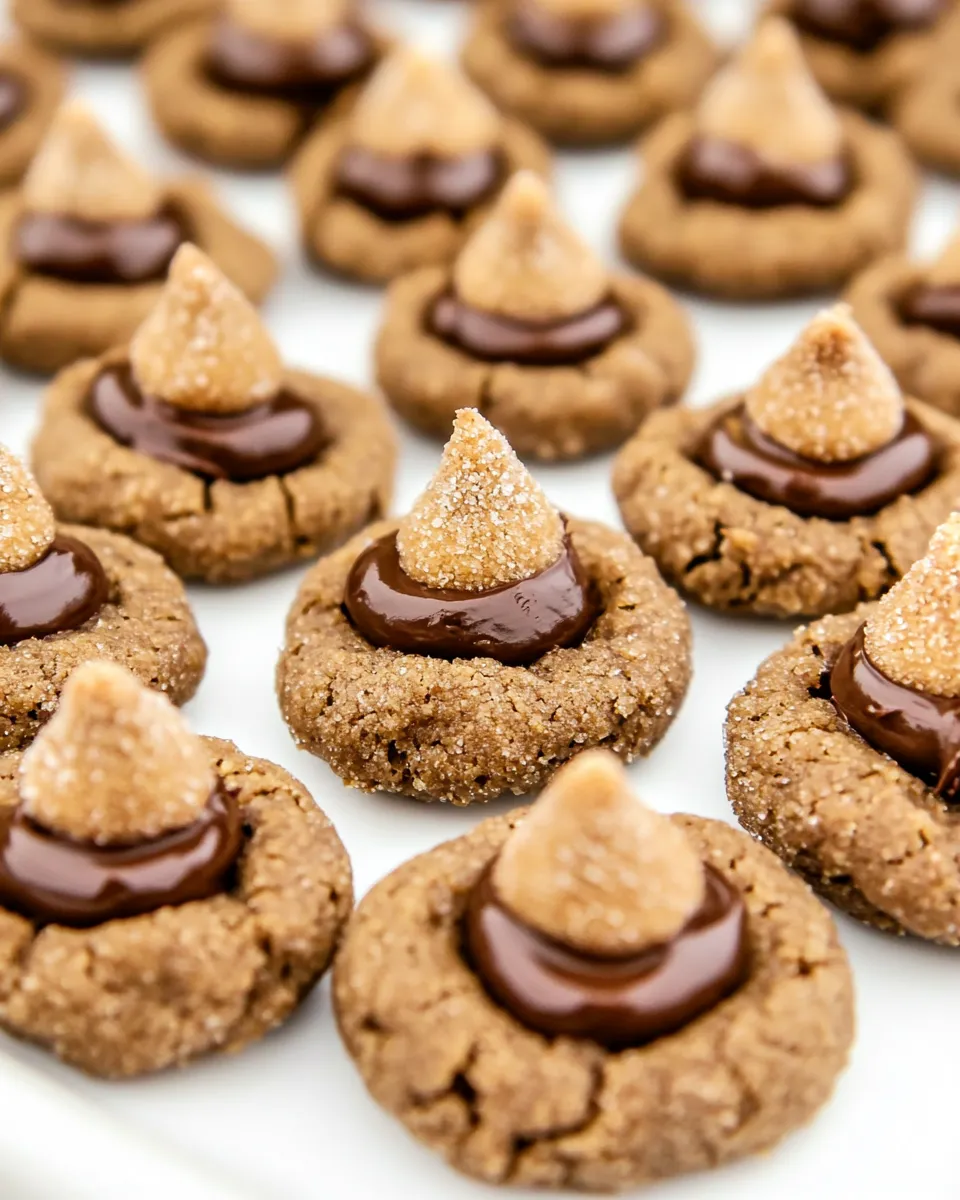 Classic Chocolate Peanut Butter Blossoms shot