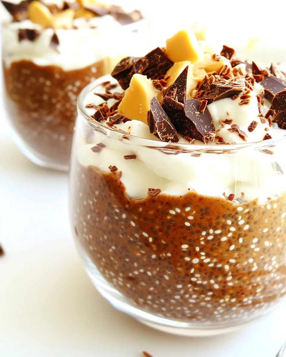 Classic Chocolate Peanut Butter Chia Pudding Recipe image