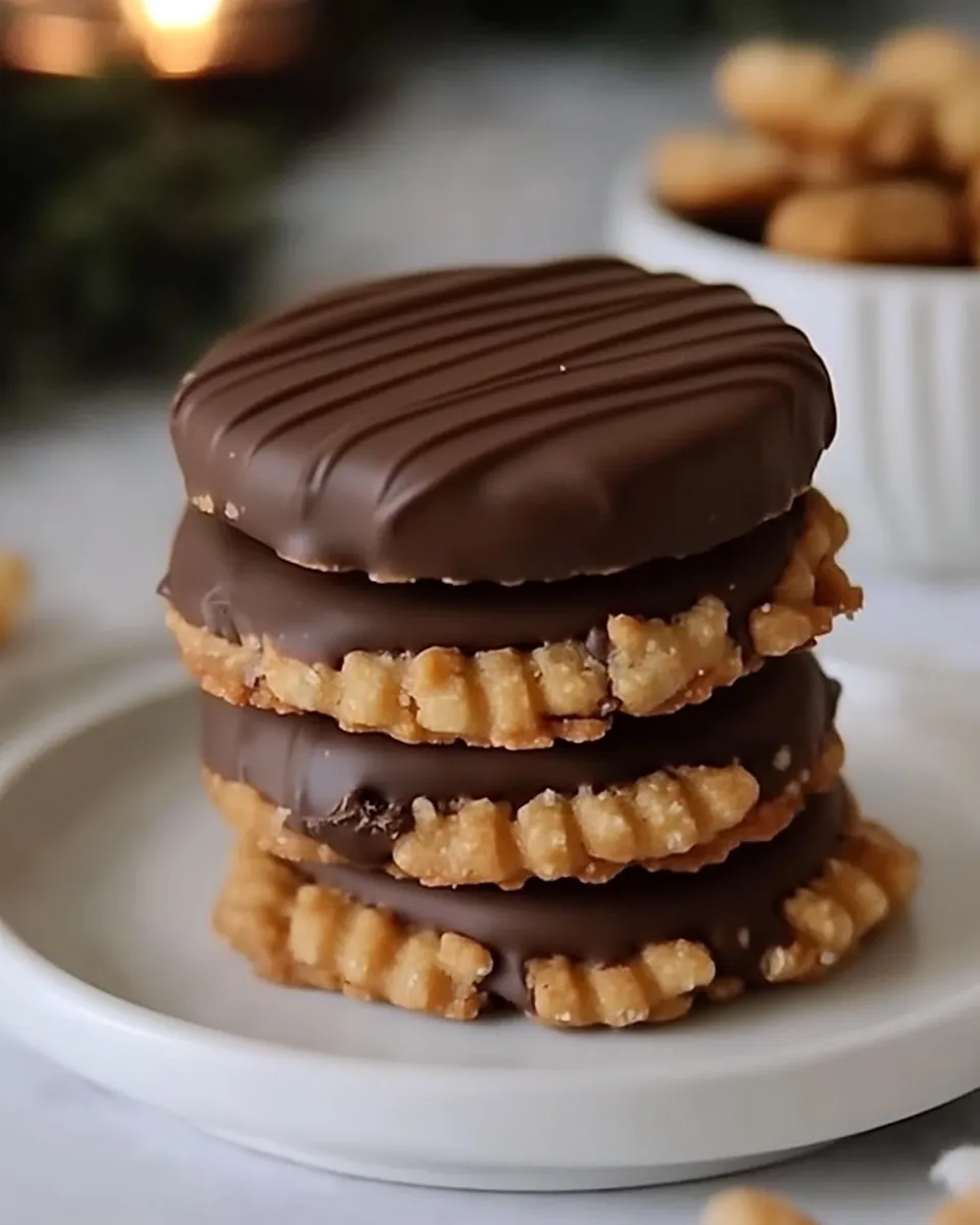 Classic Chocolate Peanut Butter Ritz Cookies image