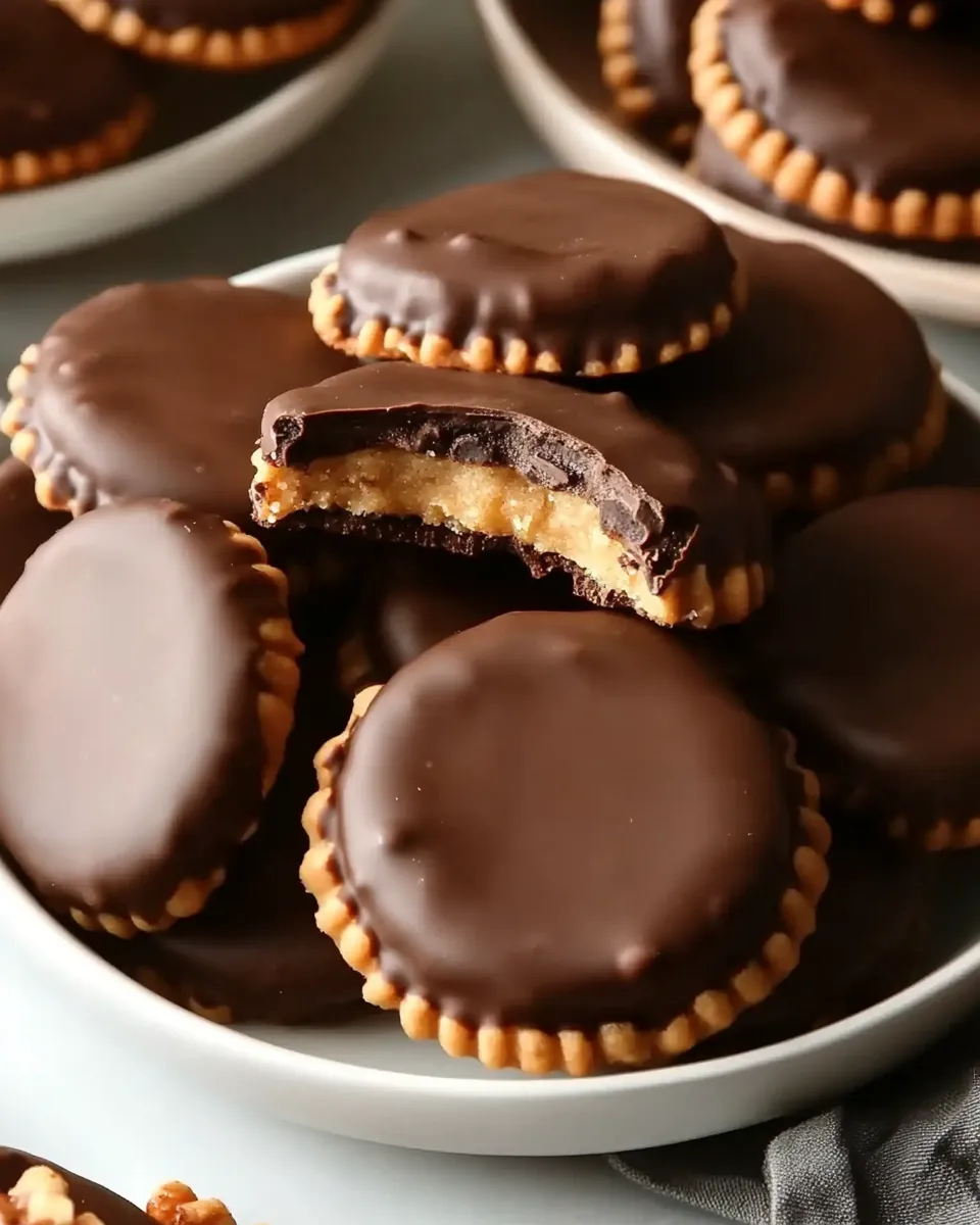 Easy Chocolate Peanut Butter Ritz Cookies picture