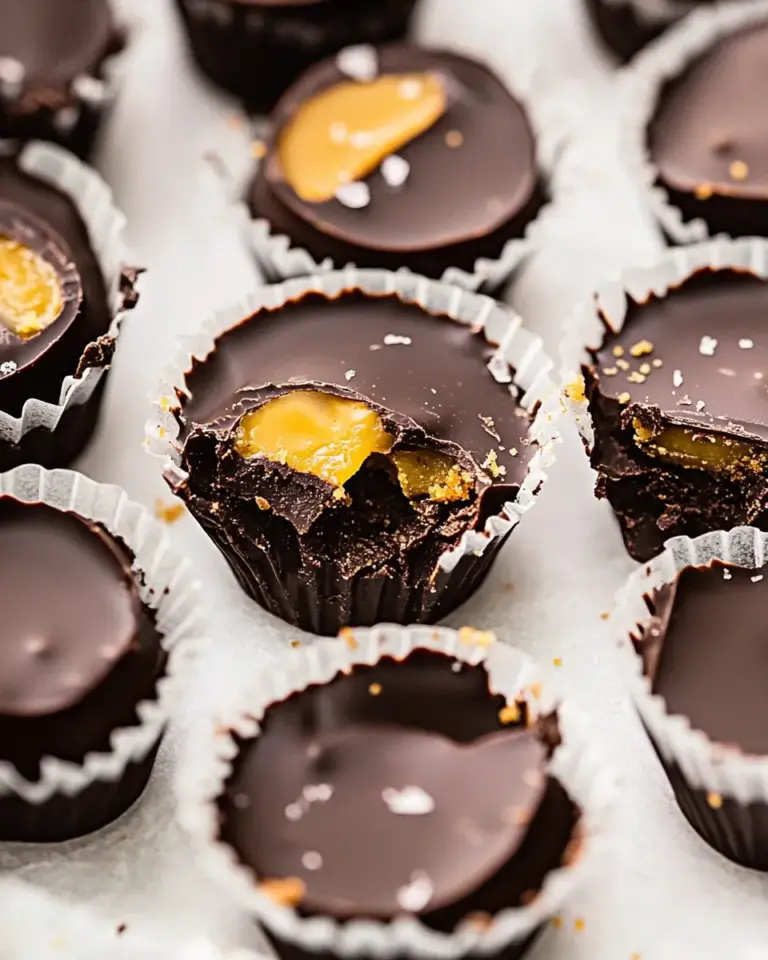 Homemade Chocolate Peanut Butter and Jelly Cups photo
