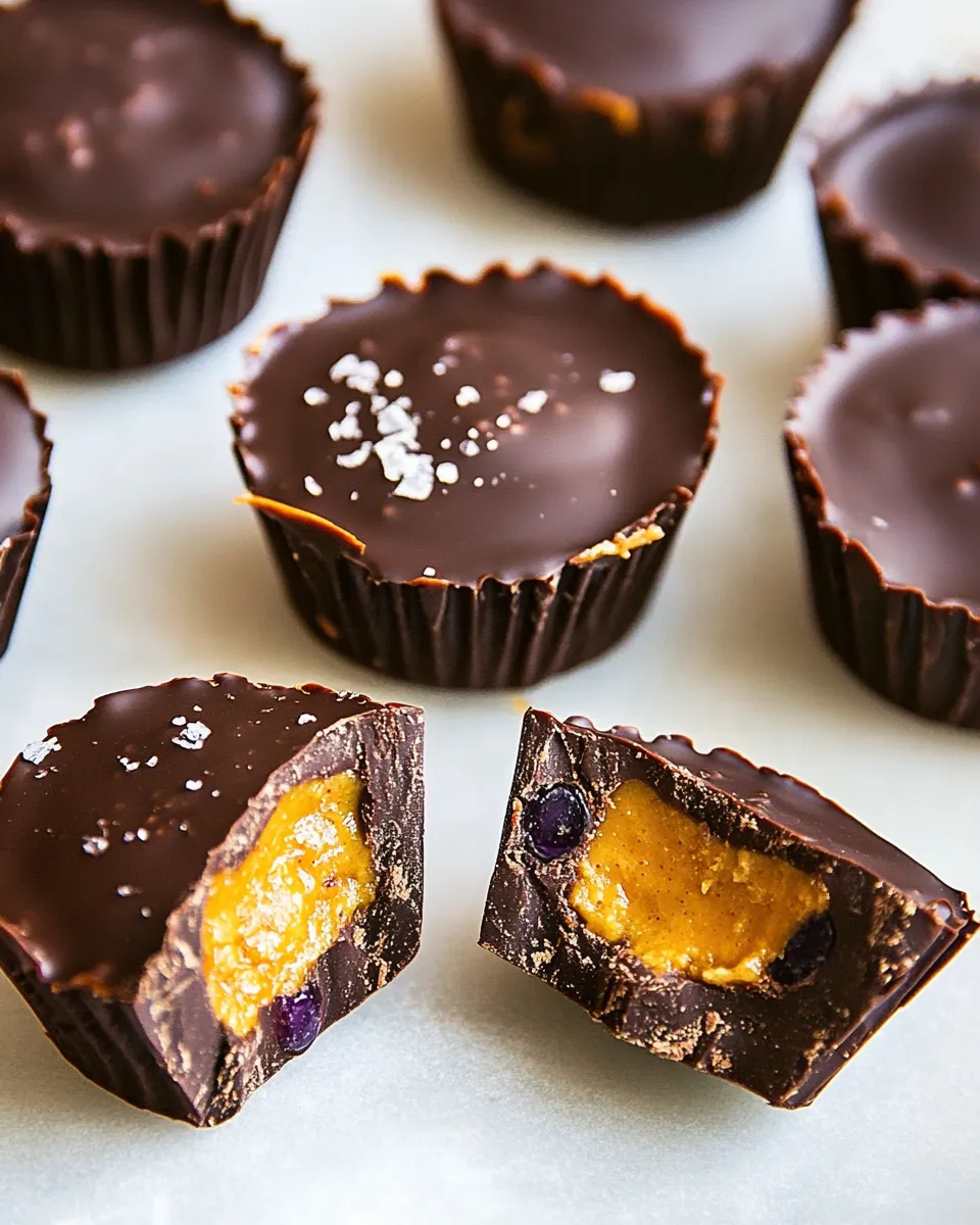 Easy Chocolate Peanut Butter and Jelly Cups picture