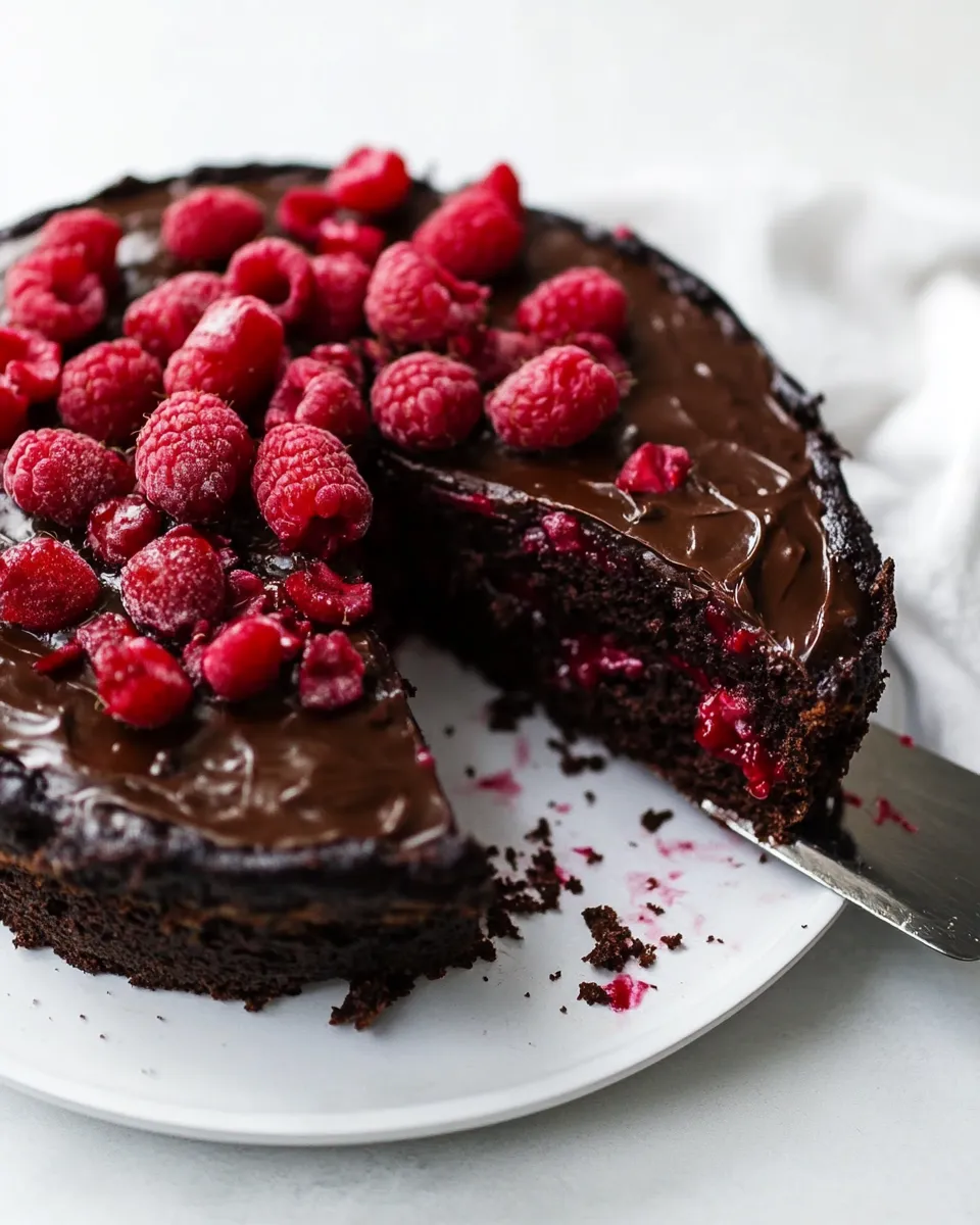 Easy Chocolate Raspberry Cake picture