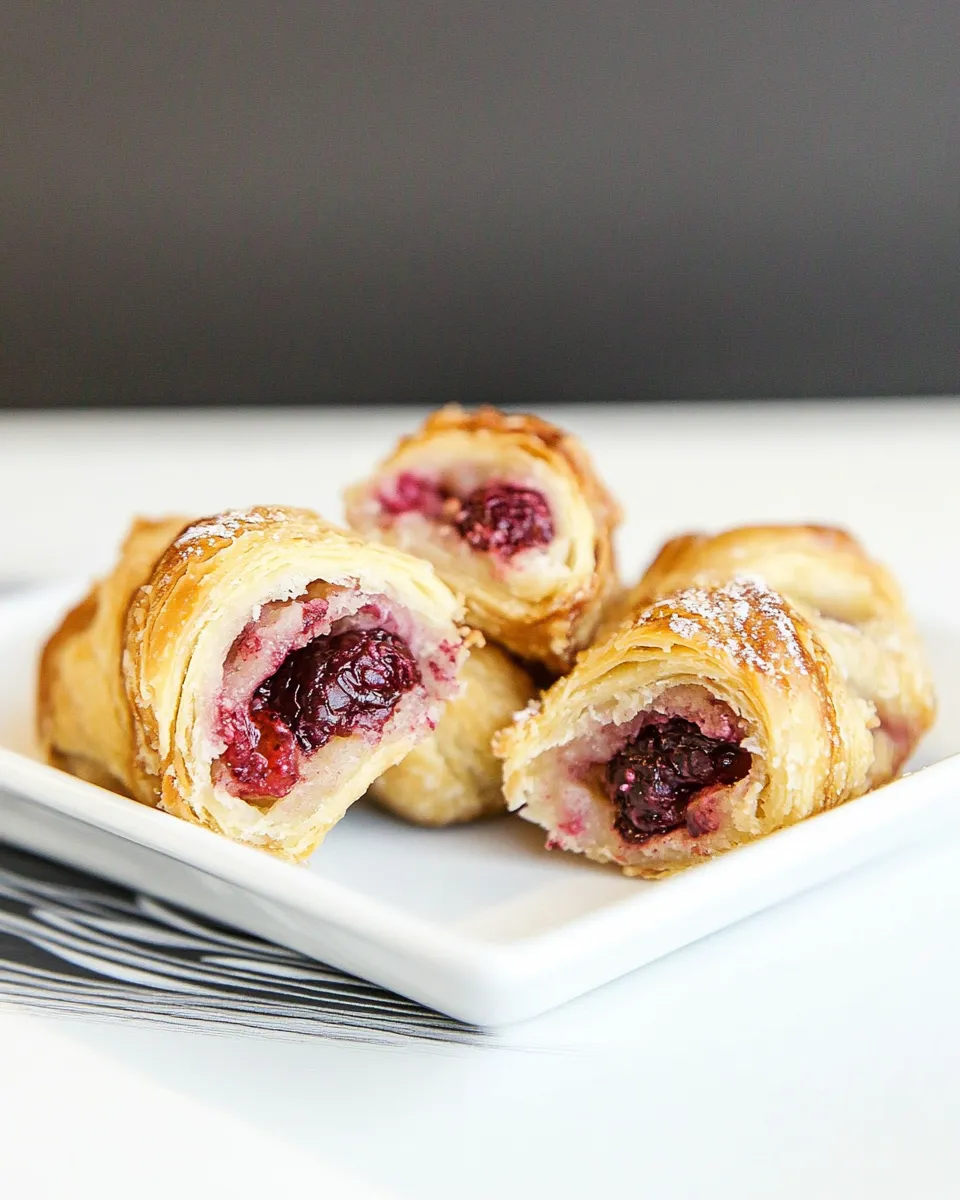 Easy Chocolate Raspberry Rugelach recipe photo