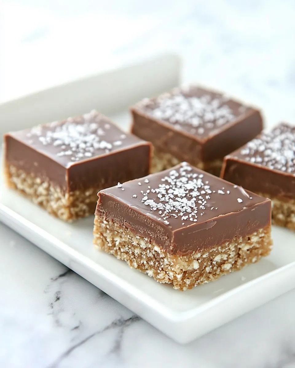 Delicious Chocolate Salted Caramel Scotcheroos image