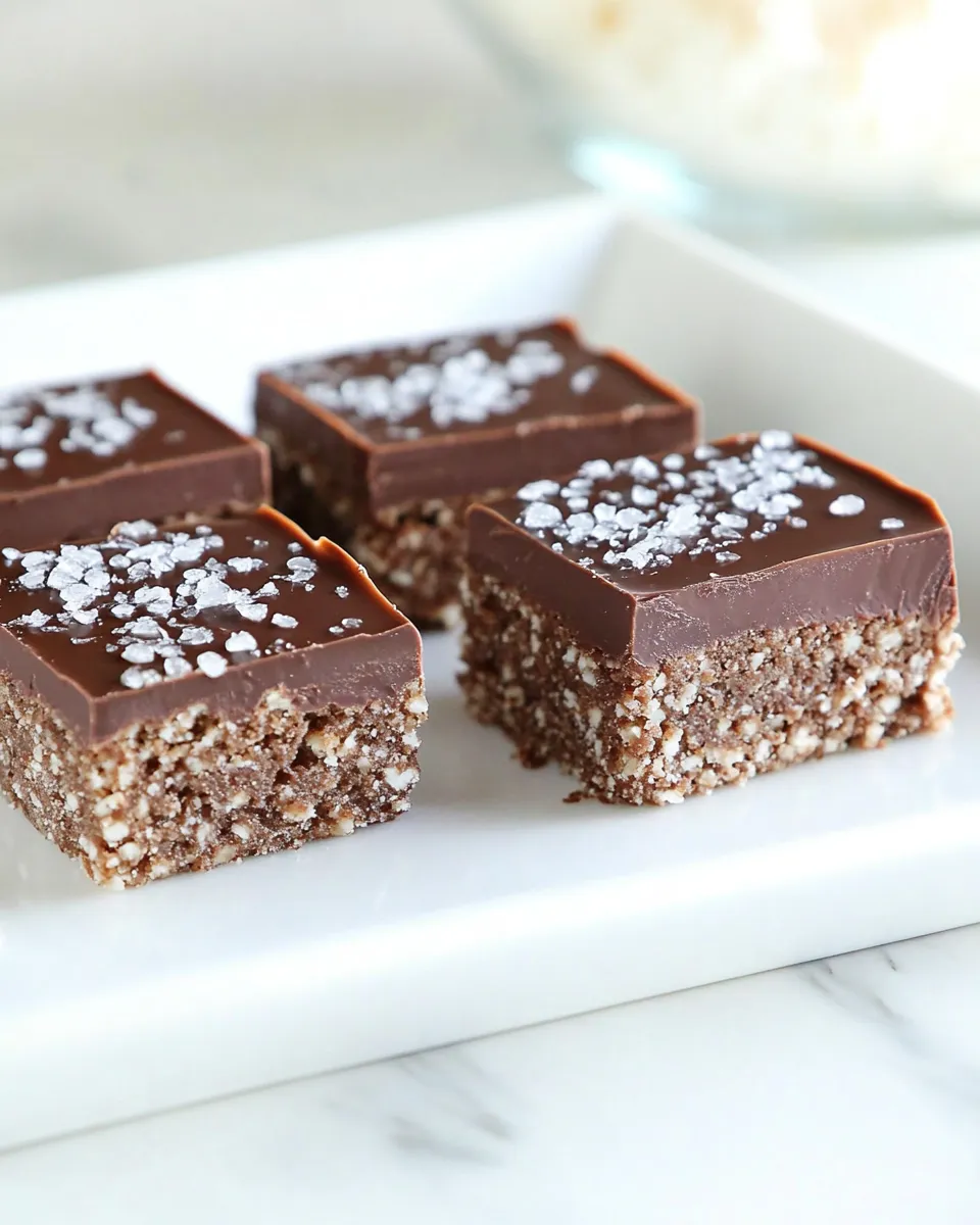 Best Chocolate Salted Caramel Scotcheroos shot