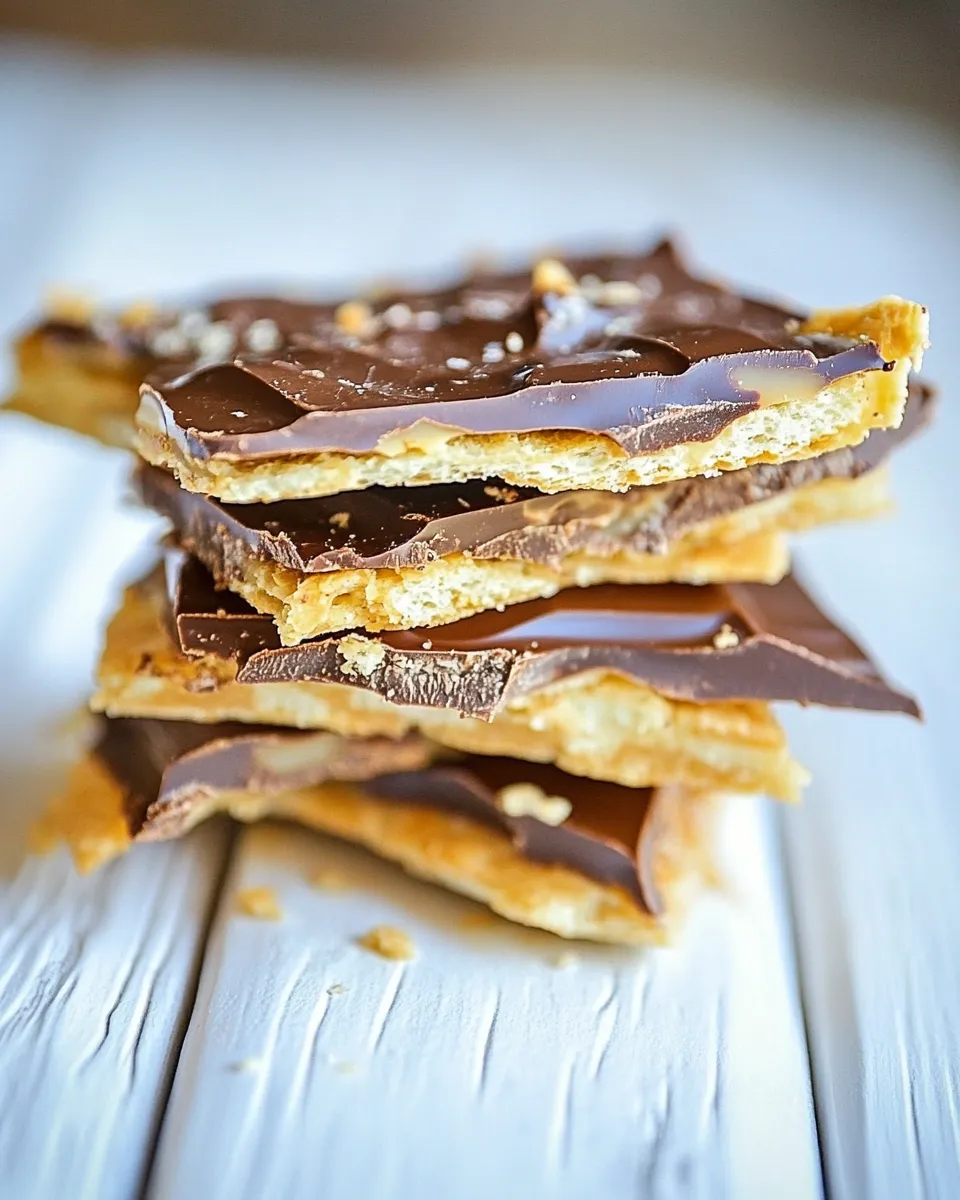 Easy Chocolate Saltine Toffee picture