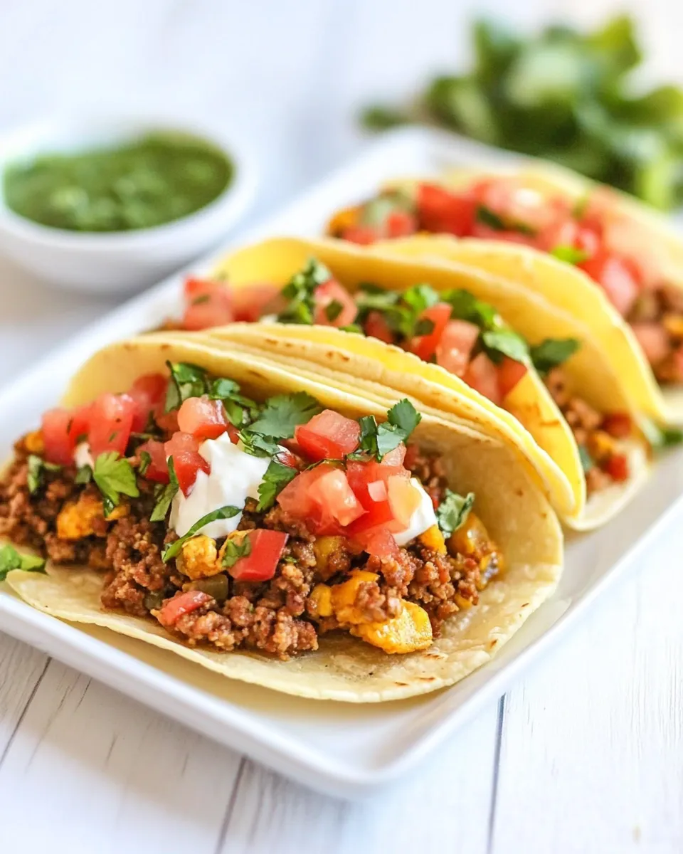 Easy Chorizo Breakfast Tacos photo