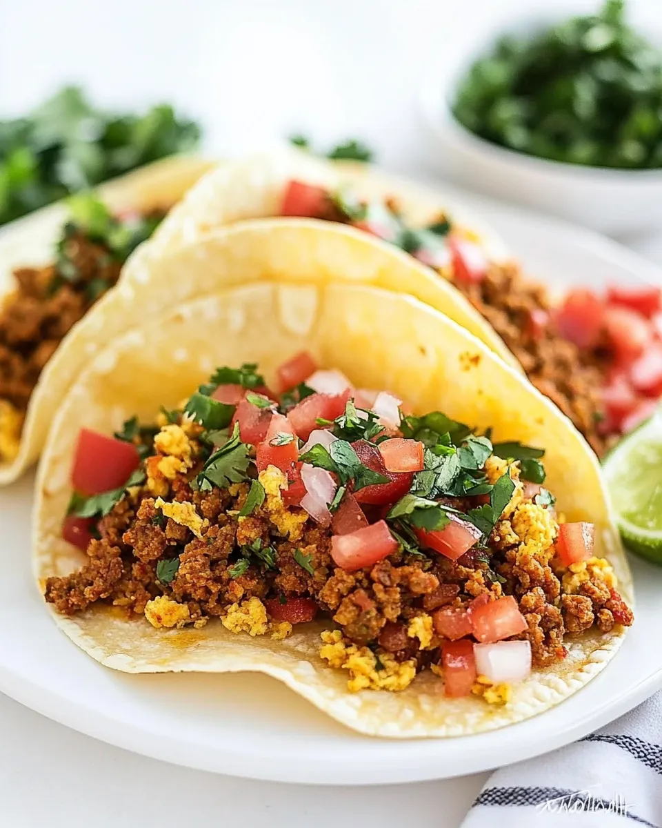 Delicious Chorizo Breakfast Tacos picture