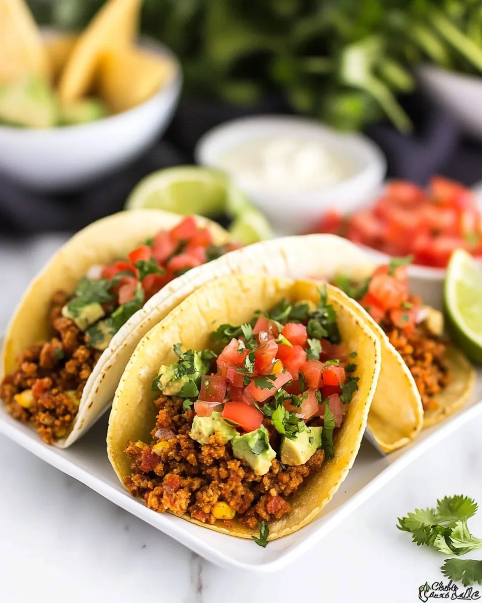 Quick Chorizo Breakfast Tacos shot