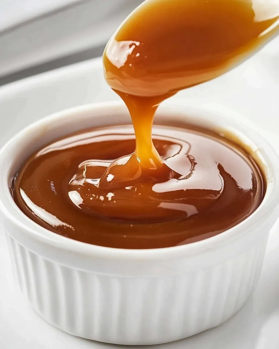 Quick Classic Caramel Sauce shot