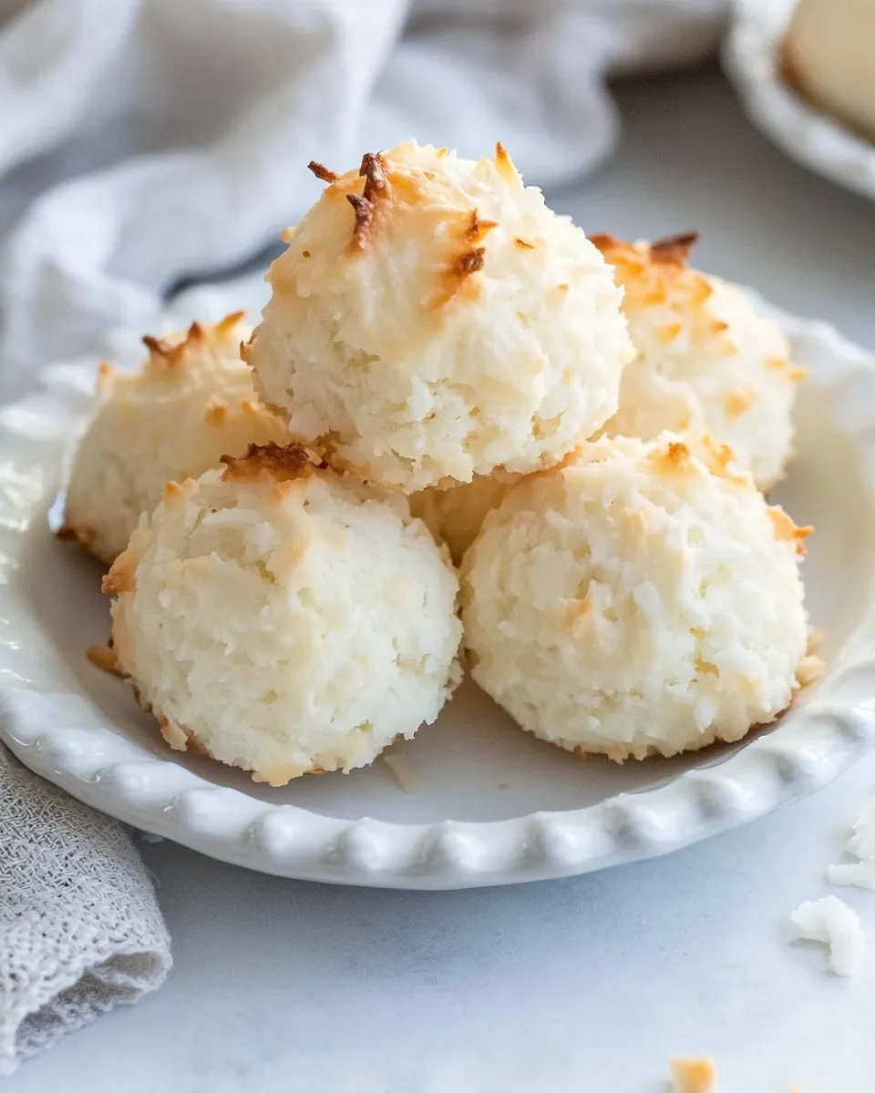Homemade Classic Coconut Macaroons Recipe photo