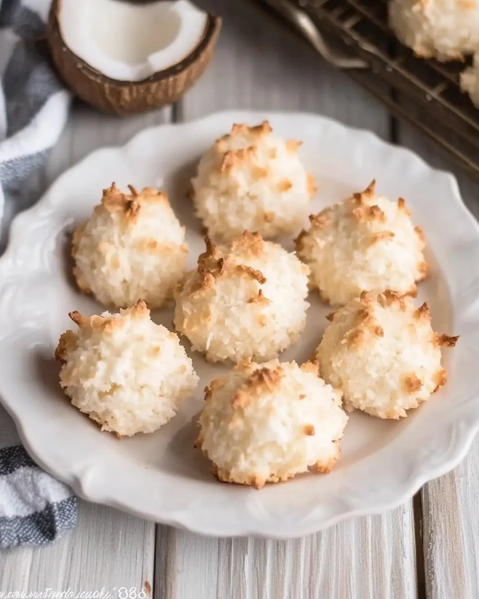 Quick Classic Coconut Macaroons Recipe shot