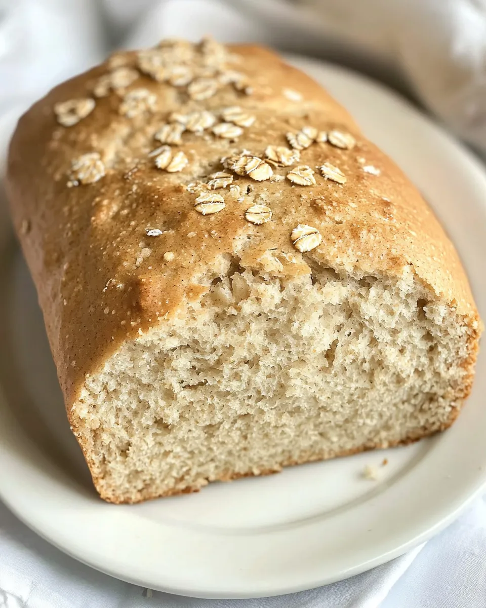 Quick Classic Oatmeal Bread shot