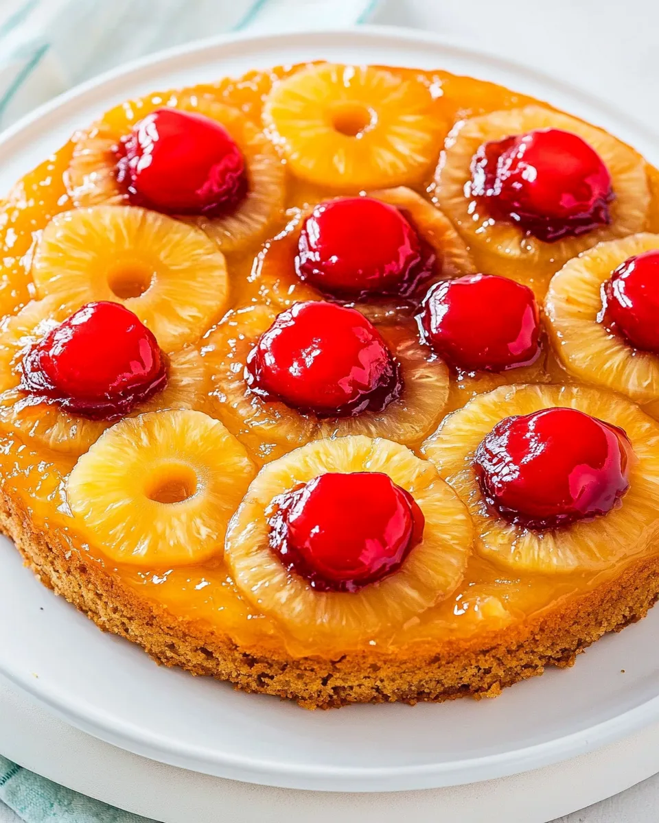 Homemade Classic Pineapple Upside-Down Cake photo