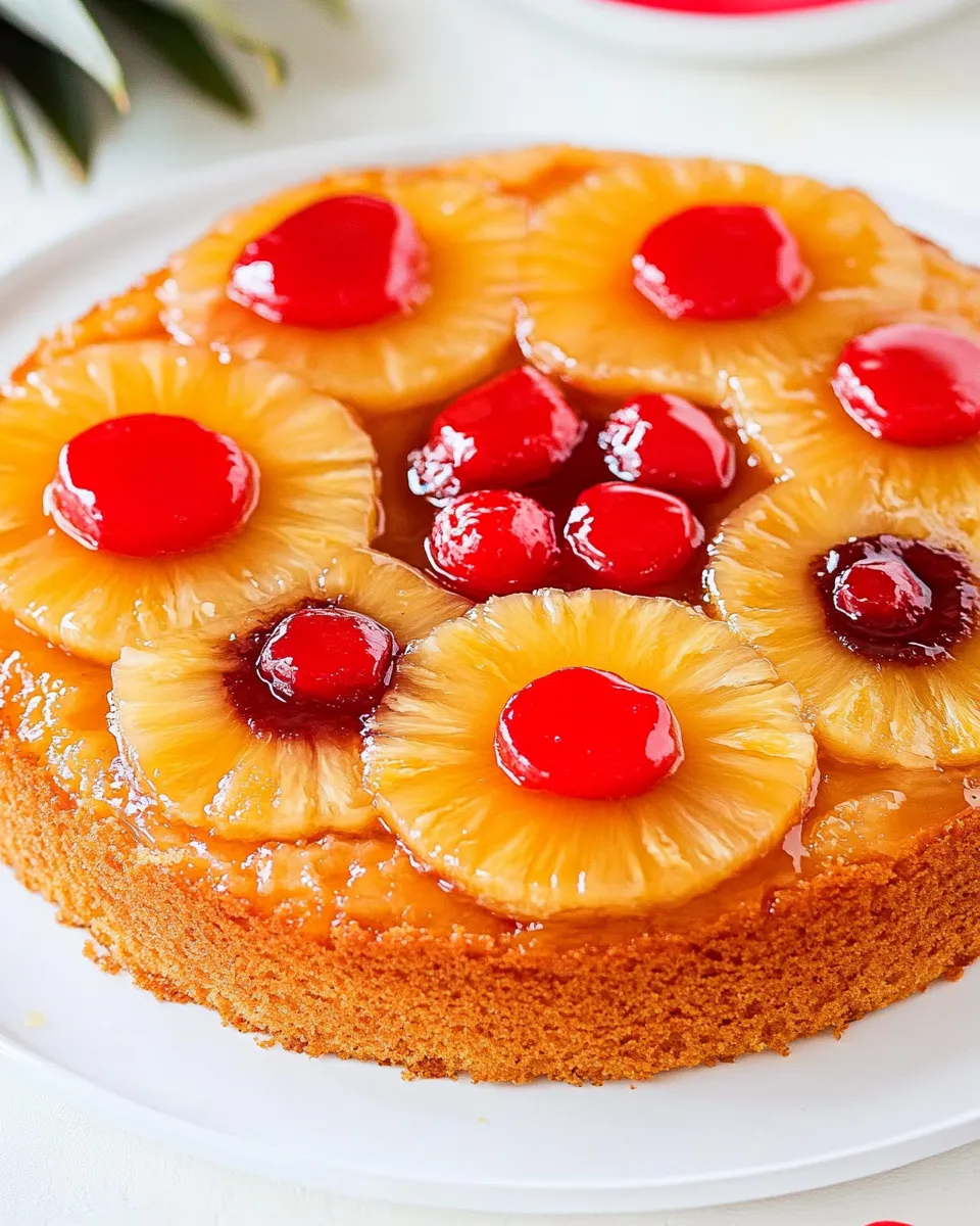 Tasty Classic Pineapple Upside-Down Cake image
