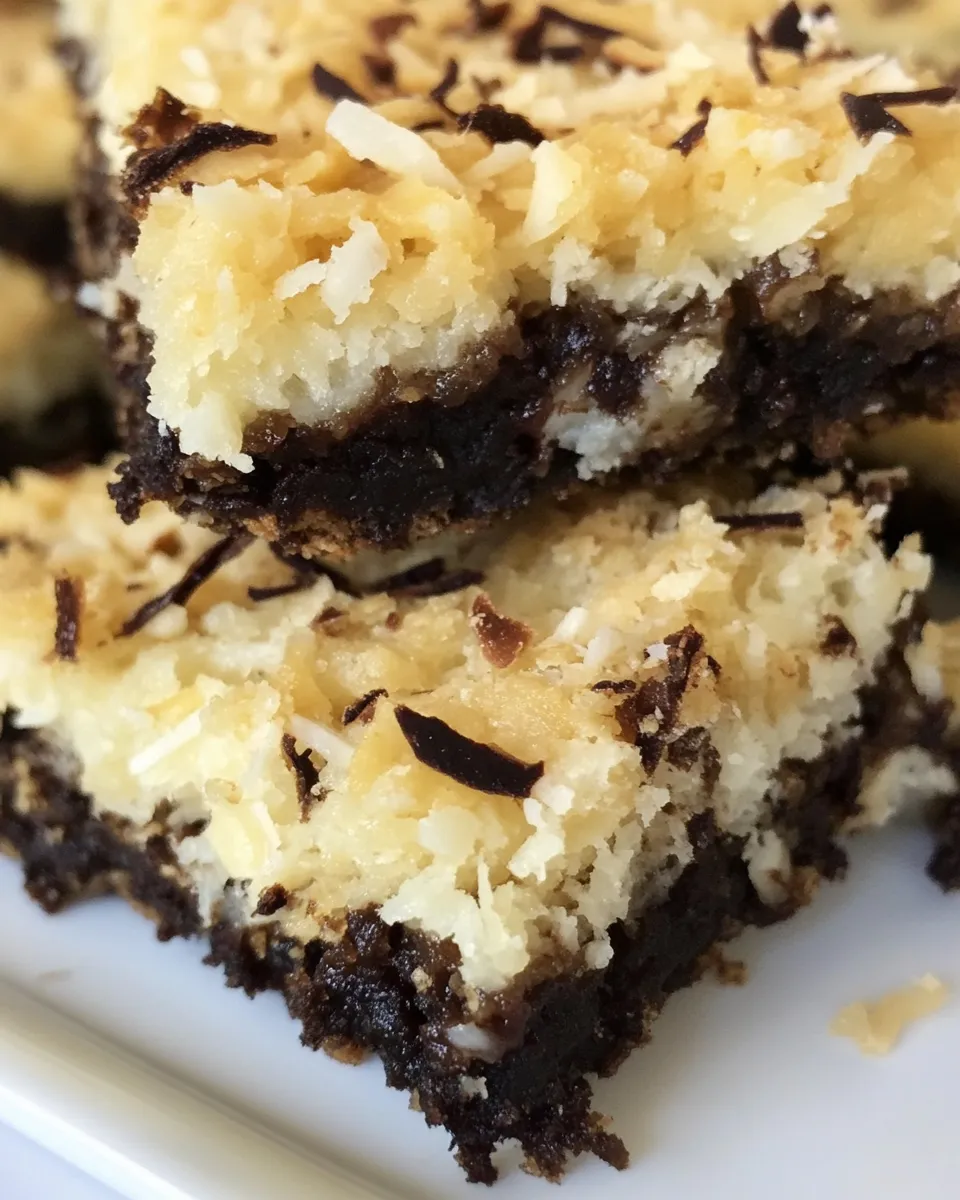 Homemade Coconut Brookies photo