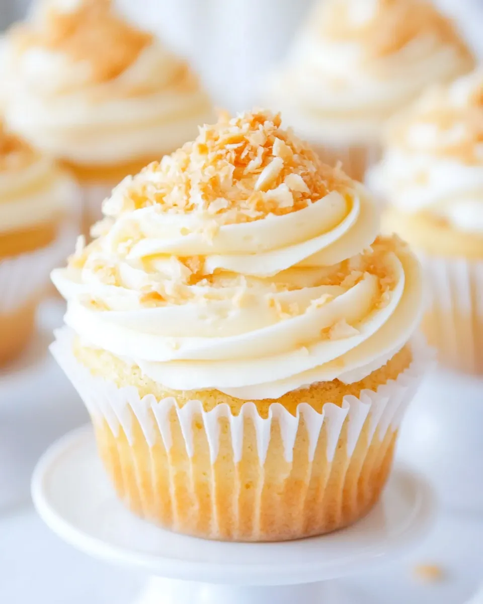 Delicious Coconut Buttercream Frosting shot