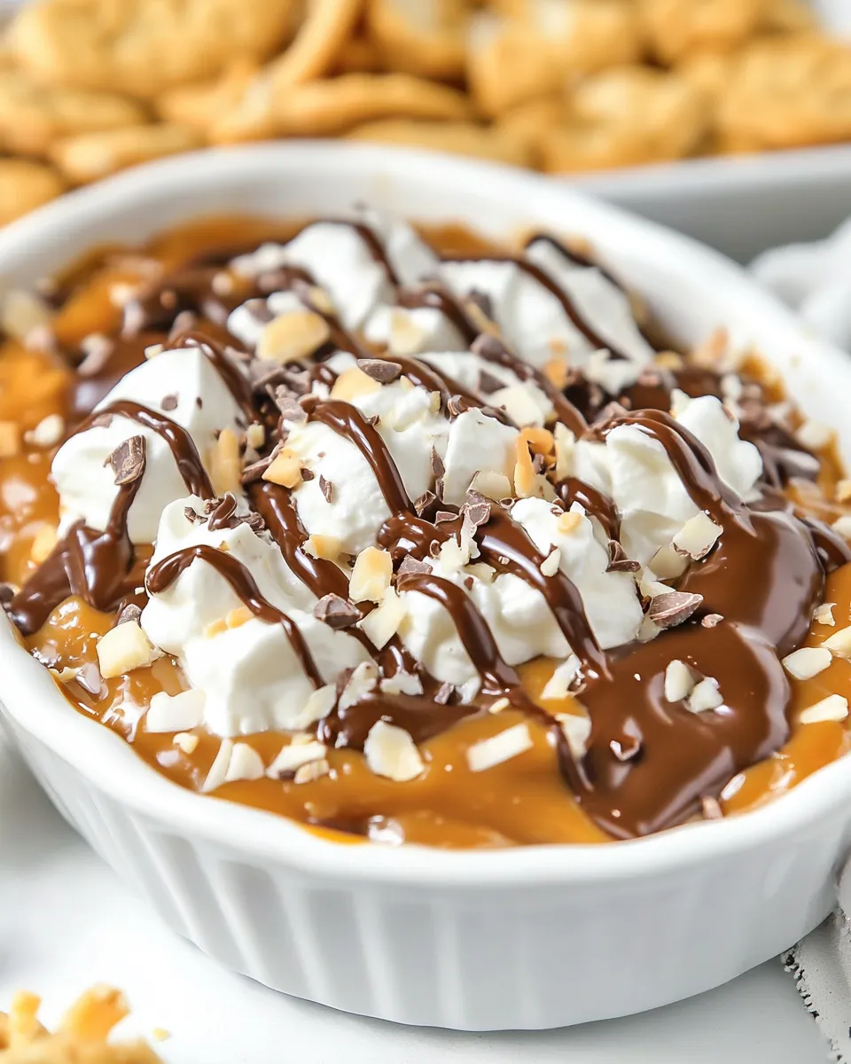 Delicious Coconut Chocolate Caramel Cookie Dip photo