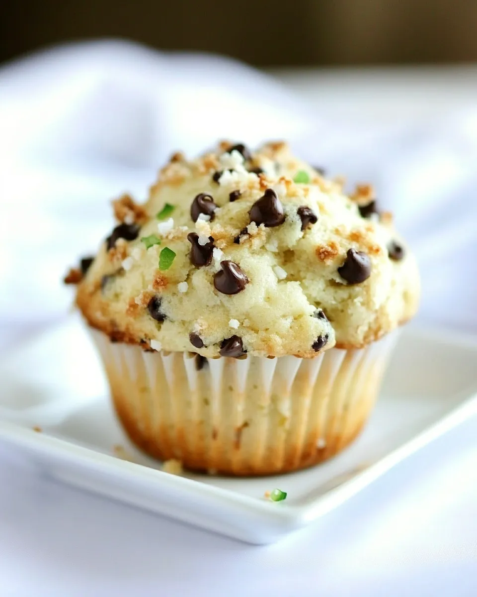 Classic Coconut Lime Chocolate Chip Muffins image