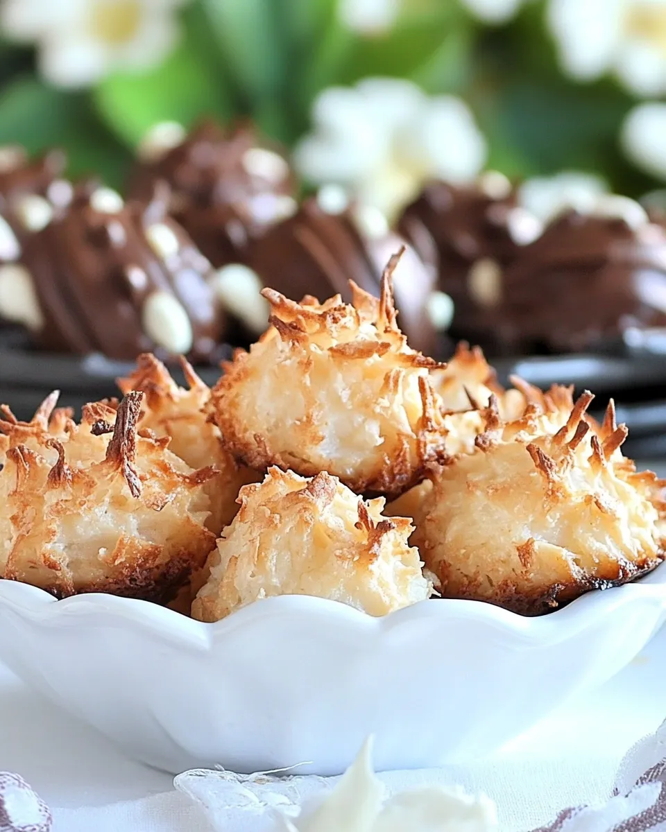 Homemade Coconut Macaroon Blossoms photo
