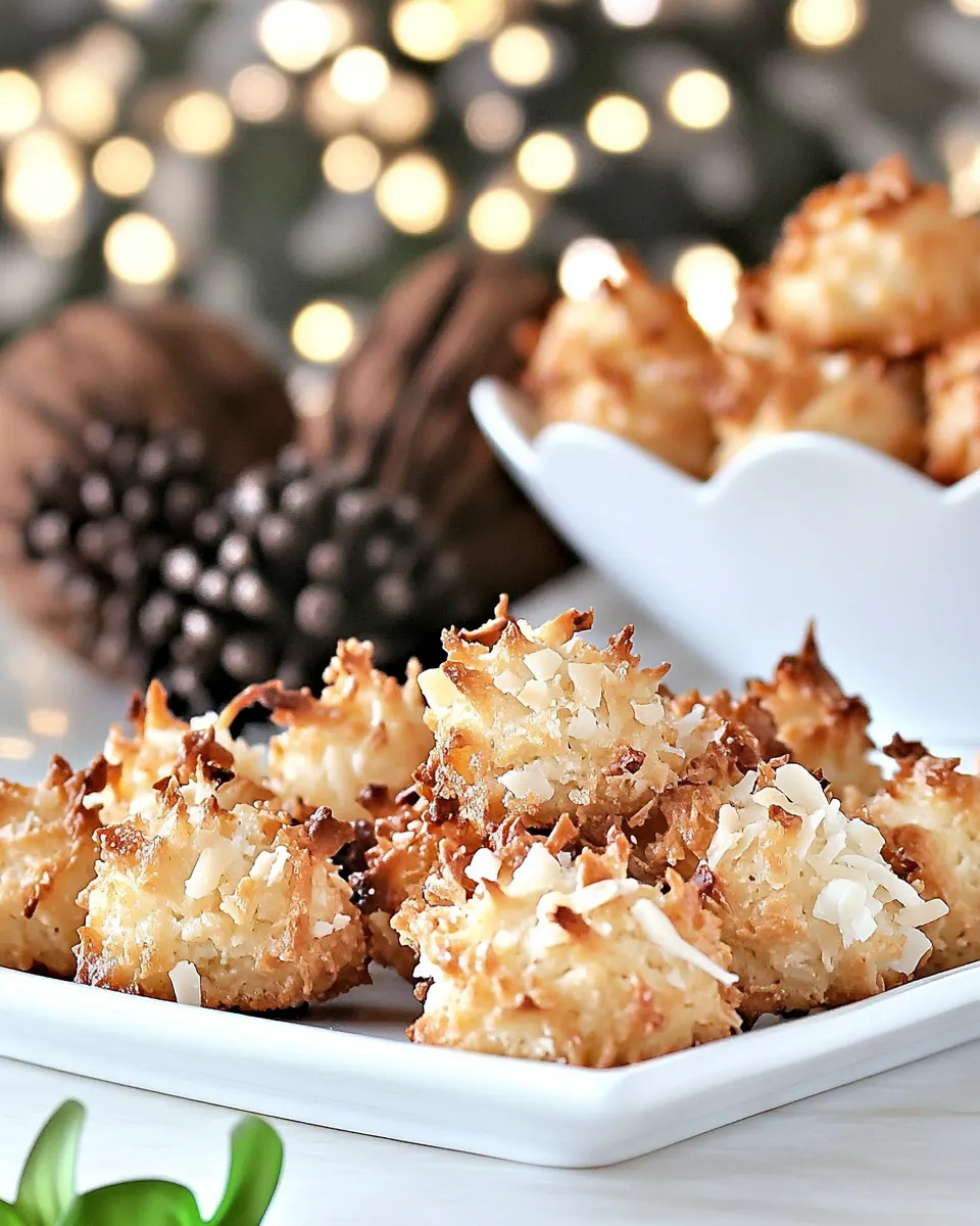 Classic Coconut Macaroon Blossoms image