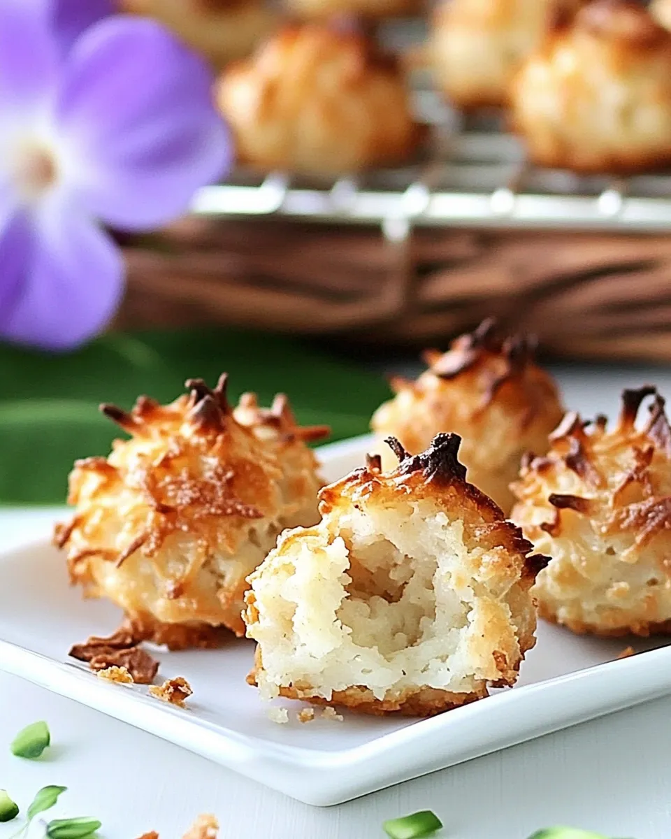 Easy Coconut Macaroon Blossoms recipe photo