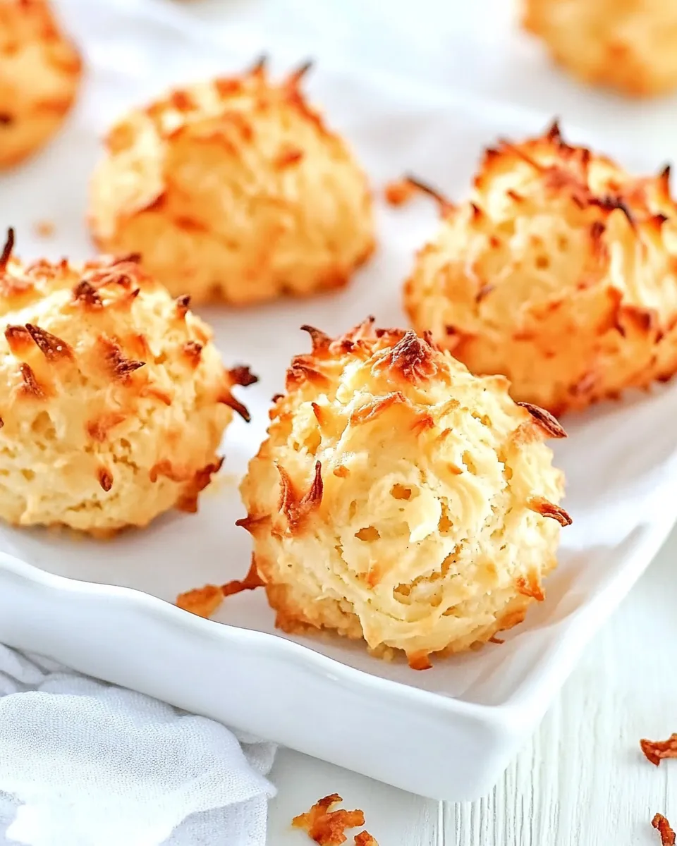 Homemade Coconut Macaroons with Condensed Milk photo