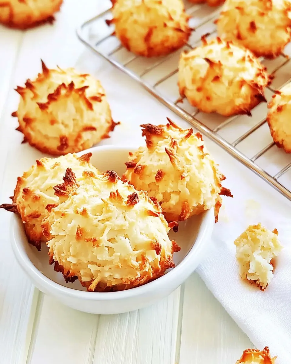 Classic Coconut Macaroons with Condensed Milk image