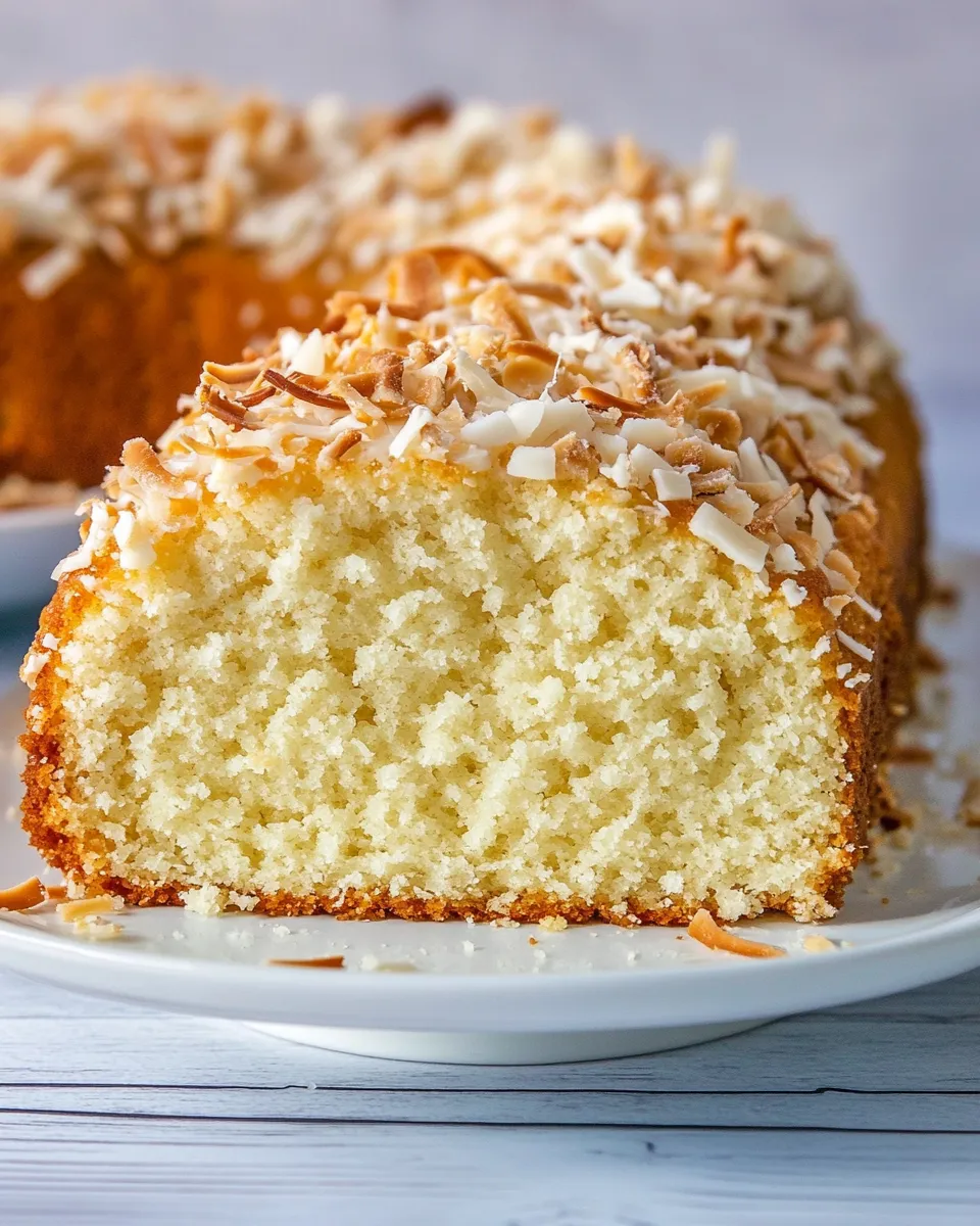 Classic Coconut Pound Cake image