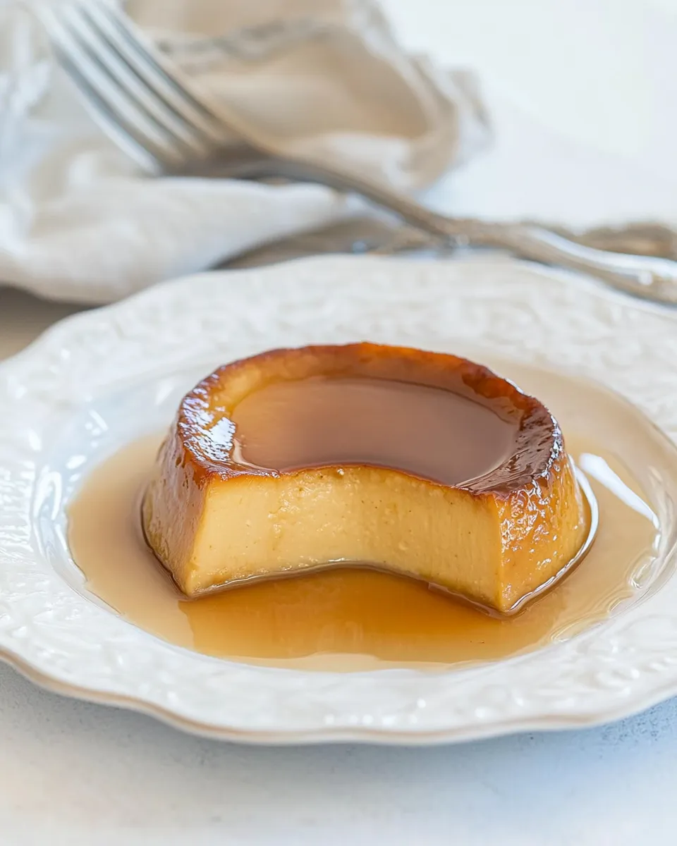 Delicious Coffee Flan Recipe (Flan de Caf) shot